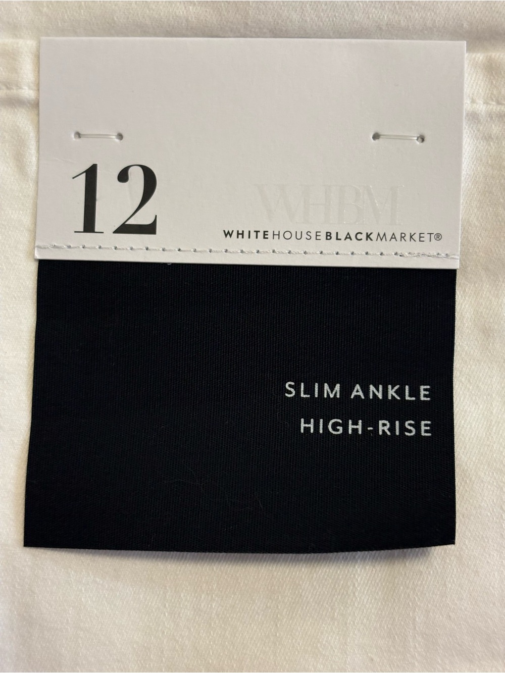 NWT White House Black Market Women’s White High-Rise Skinny Jeans SZ 12 $110 - Picture 13 of 14